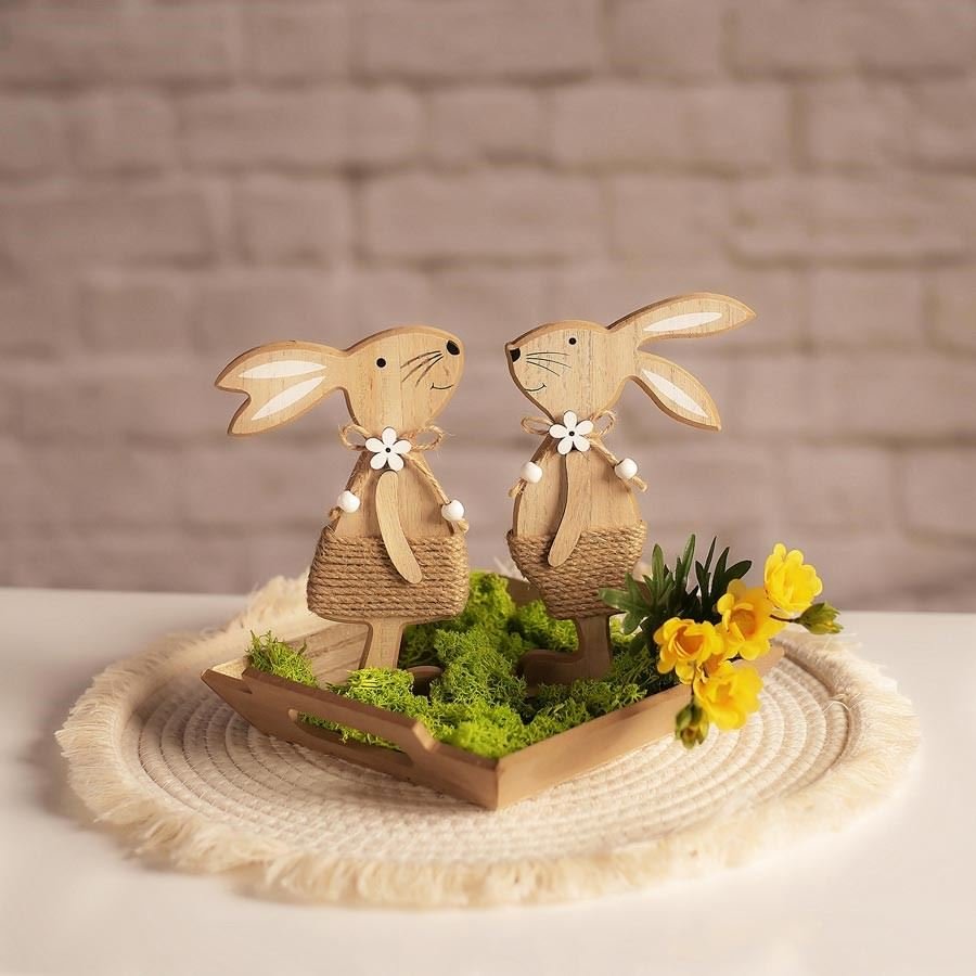 Krabičky, stojánky a zásobníky - Velikonoční dekorace - Velikonoční zajíc D5017/1 Velikonoční zajíc D5017/1 - Velikonoční dekorace