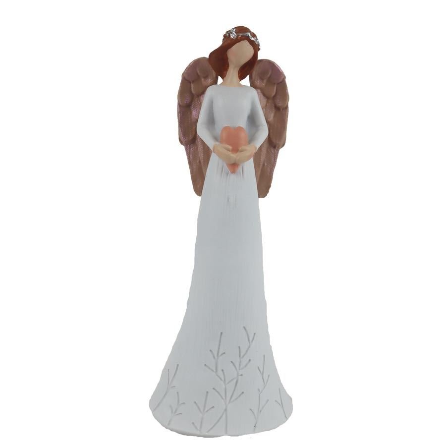 Dekorace anděl se srdcem X8182/2 - Vánoční dekorace