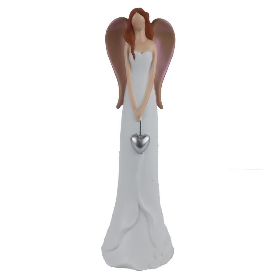 Dekorace anděl se srdíčkem X8175/5 - Vánoční dekorace