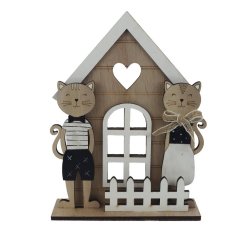 Dekorace domeček D7793/2 Kovové, dřevěné a skleněné dekorace - Domečky, budky