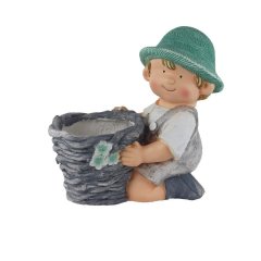 Dekorace k osázení chlapec X6556 Dům, byt a zahrada