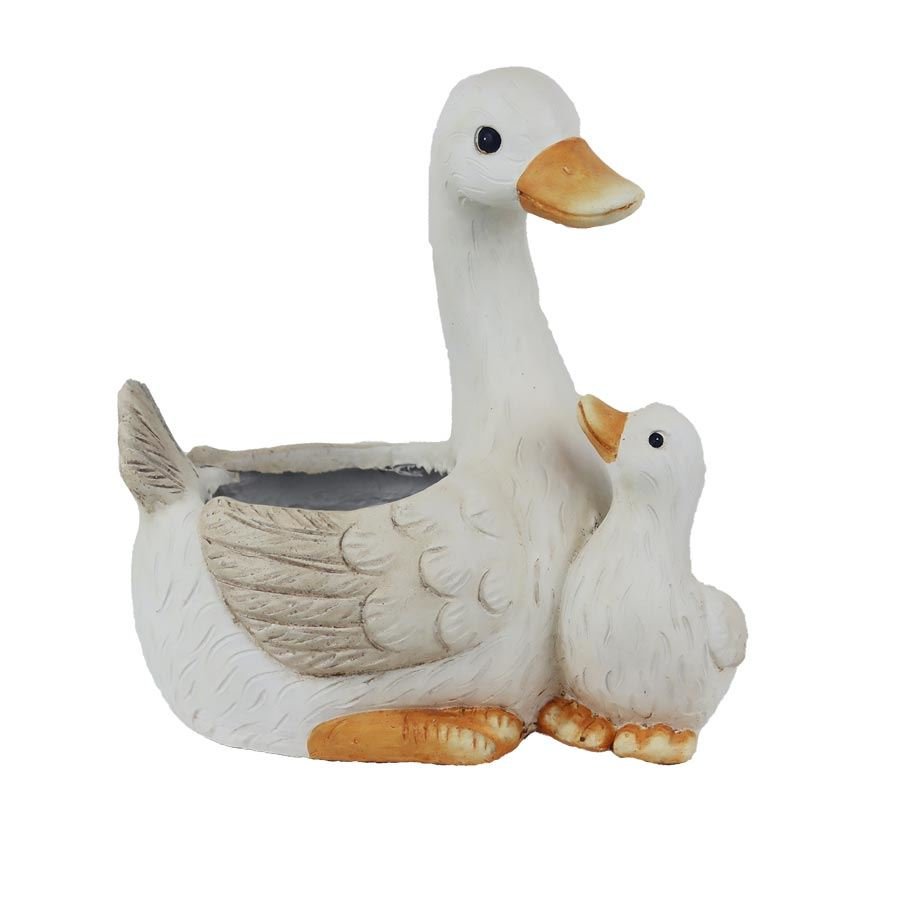 Dekorace k osázení kachna s káčátkem X8054 - Dům, byt a zahrada