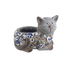 Dekorace k osázení kočka X6549 Dům, byt a zahrada