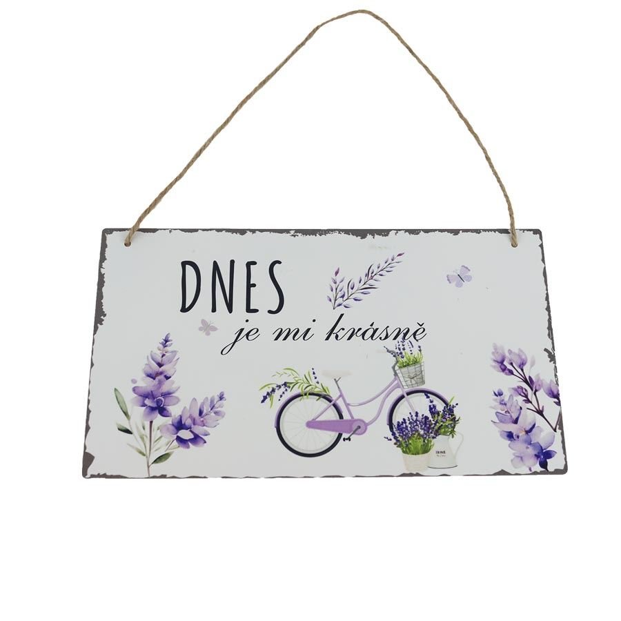 Dekorační cedulka levandule K4724 - Velikonoční dekorace