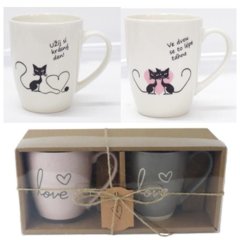 Hrnek kočky s nápisem, S/2 X8125