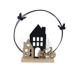 Jarní dekorace K4732 Kovové, dřevěné a skleněné dekorace - Domečky, budky