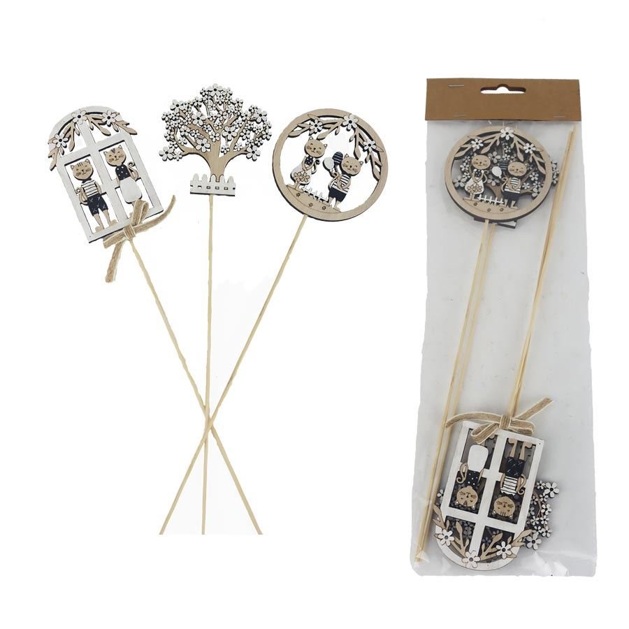 Jarní zápich, 4 ks D7769 - Velikonoční dekorace