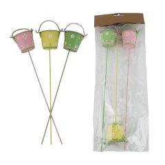 Zápich kbelík, 3 ks K4773 Krabičky, stojánky a zásobníky - Velikonoční dekorace