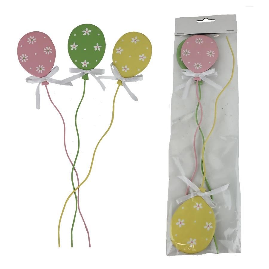 Zápich velikonoční vajíčko, 3 ks, K4774 - Velikonoční dekorace