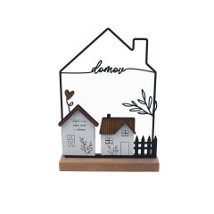 Dekorace domov K4698 Kovové, dřevěné a skleněné dekorace - Domečky, budky