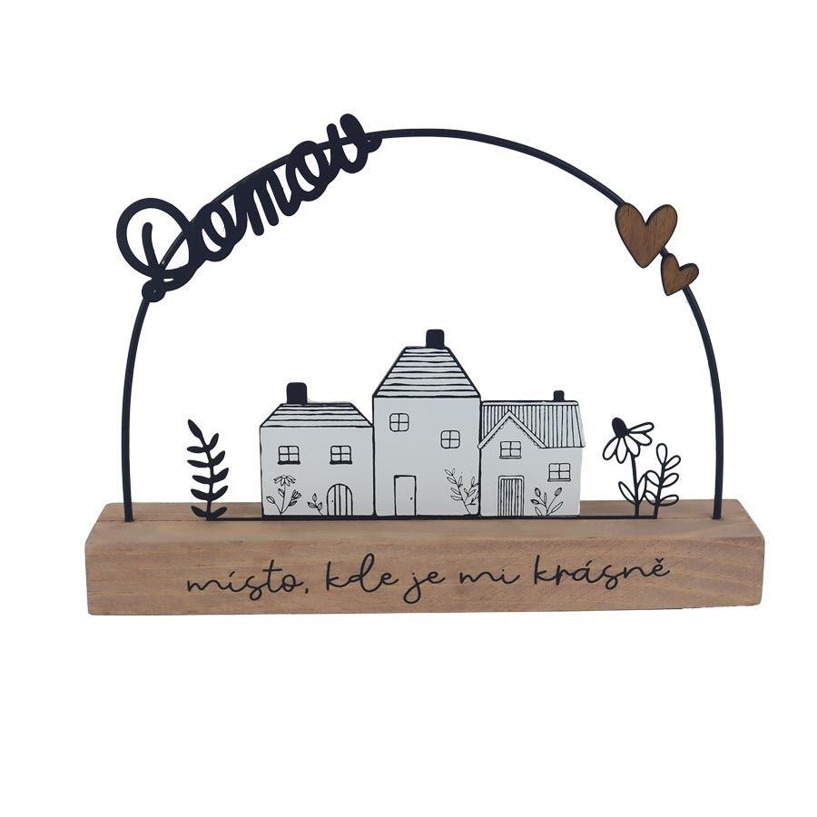 Kovové, dřevěné a skleněné dekorace - Domečky, budky - Dekorace domov K4699 Dekorace domov K4699 - Domečky, budky
