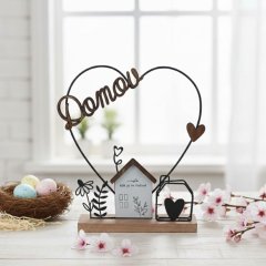 Dekorace domov K4713 Kovové, dřevěné a skleněné dekorace - Domečky, budky