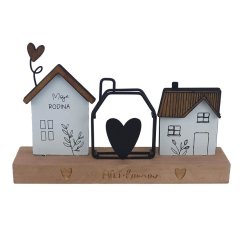 Dekorace můj domov K4711 Kovové, dřevěné a skleněné dekorace - Domečky, budky