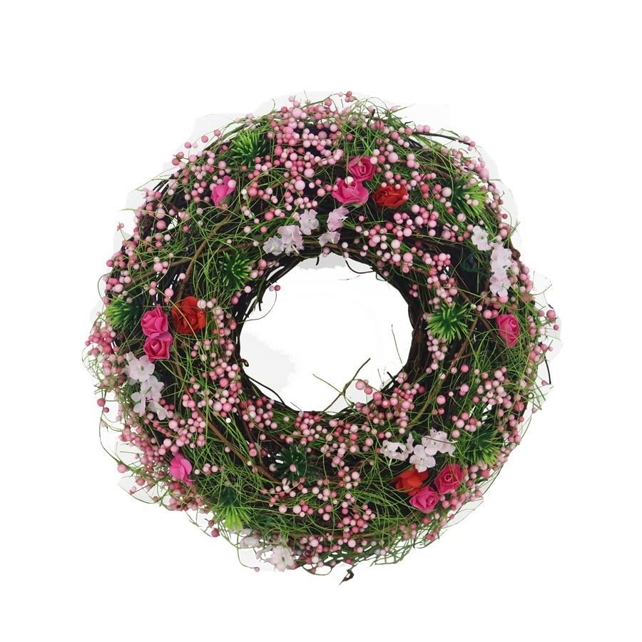 Krabičky, stojánky a zásobníky - Velikonoční dekorace - Dekorační věnec P2015/1 Dekorační věnec P2015/1 - Velikonoční dekorace