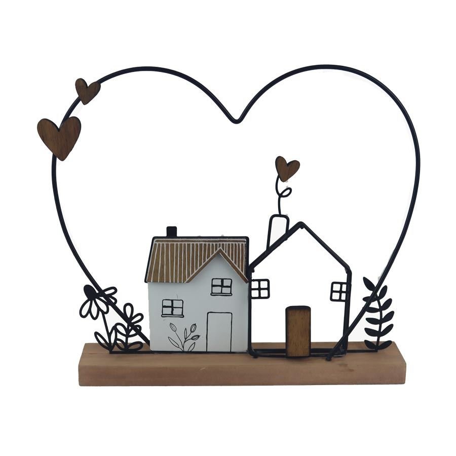 Kovové, dřevěné a skleněné dekorace - Domečky, budky - Jarní dekorace K4701 Jarní dekorace K4701 - Domečky, budky