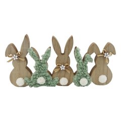 Velikonoční dekorace zajíčci D7661 Krabičky, stojánky a zásobníky - Velikonoční dekorace