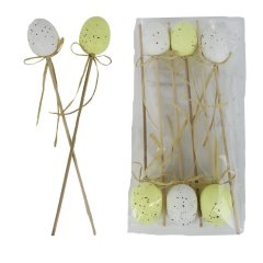Zápich velikonoční vajíčka, 6 ks X7968/3 Krabičky, stojánky a zásobníky - Velikonoční dekorace