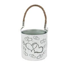 Svícen na jednu svíčku srdce K4448/1 Krabičky, stojánky a zásobníky - Svícny