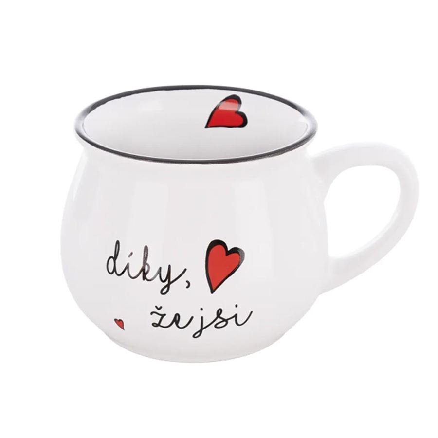 Hrnek keramický Díky, že jsi O0637 - Dům, byt a zahrada