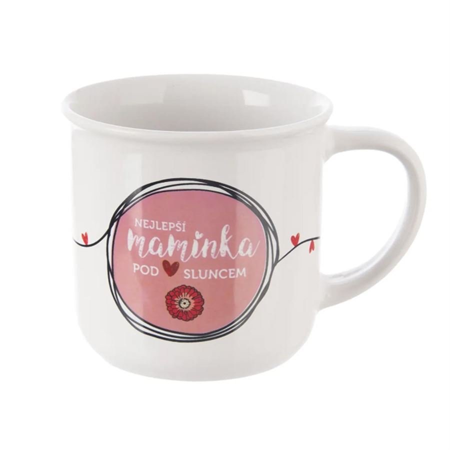 Hrnek porcelán NEJLEPŠÍ MAMINKA 0,34 l O0585 - Dům, byt a zahrada