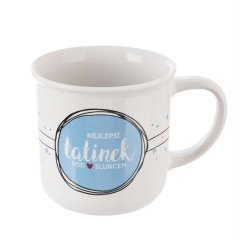 Hrnek porcelán NEJLEPŠÍ TATÍNEK 0,34 l O0583 Dům, byt a zahrada