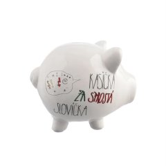 Pokladnička ker. Sprostá slovíčka 10x8,5x9 cm Závěsná dekorace, zápichy, věšáky - Pokladničky