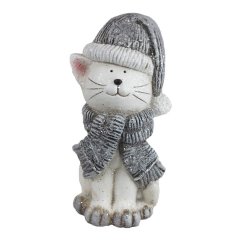 Kočka s LED osvětlením X5298 Krabičky, stojánky a zásobníky - Vánoční dekorace