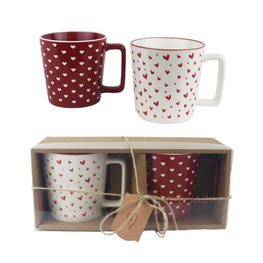 Porcelánový hrnek, 2 ks X6981 - Dům, byt a zahrada