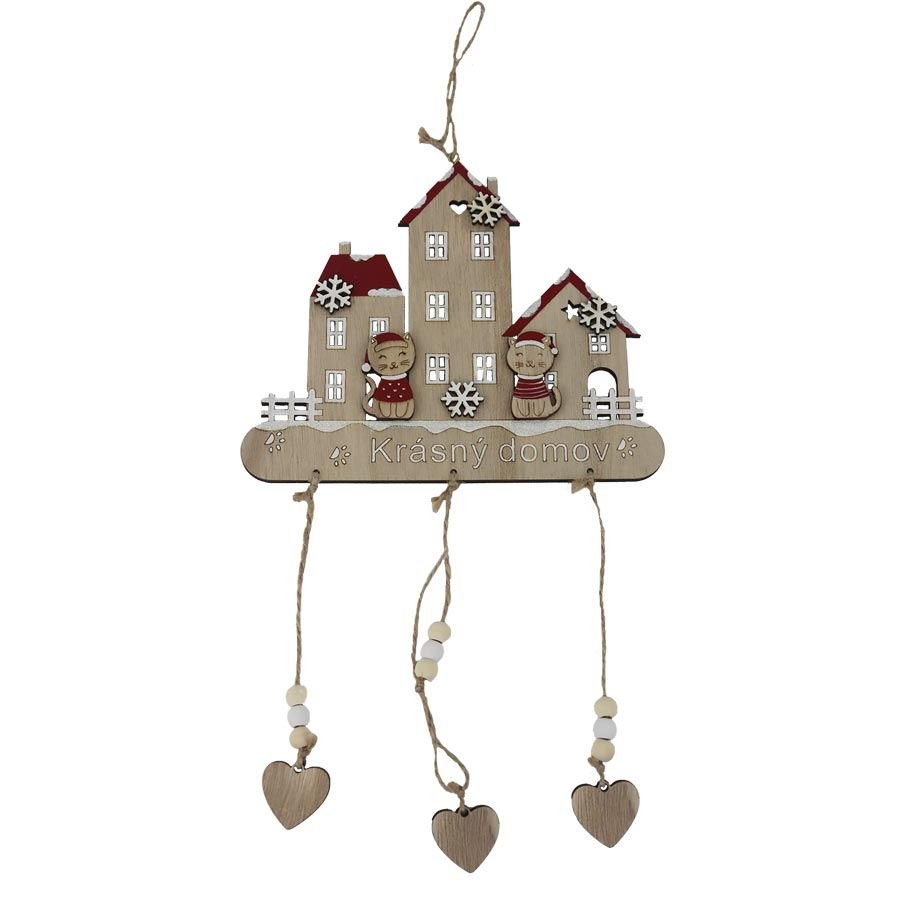 Dekorace k zavěšení Krásný domov D7278 - Vánoční dekorace