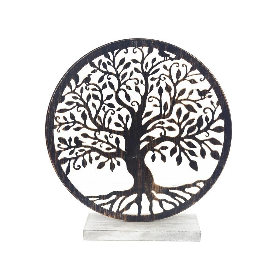 Umělé květiny, větvičky, pugety - Klasické fotorámečky - Dárkové potřeby - Dekorace strom života K3679/1 Dekorace strom života K3679/1 - Dárkové potřeby