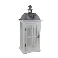 Dřevěná lucerna D6494/B Krabičky, stojánky a zásobníky - Svícny