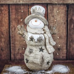Sněhulák s LED osvětlením X2695 Krabičky, stojánky a zásobníky - Vánoční dekorace