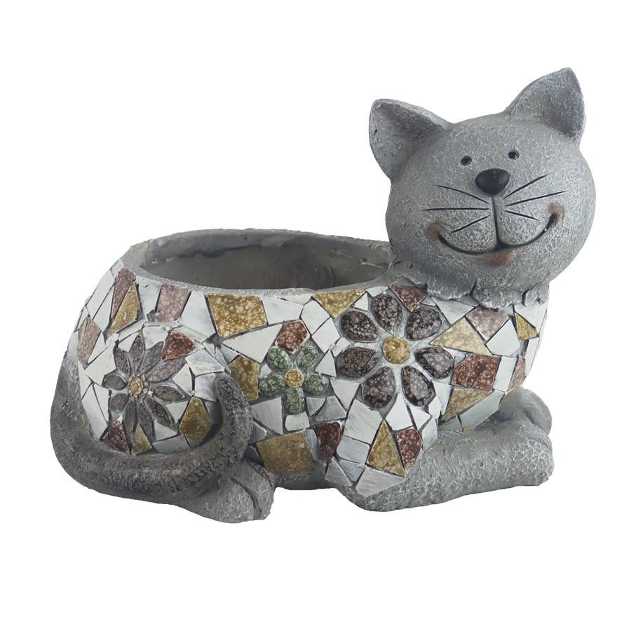 Dekorace k osázení kočka X6595 - Dům, byt a zahrada