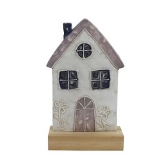 Dekorace domeček K4080 Kovové, dřevěné a skleněné dekorace - Domečky, budky