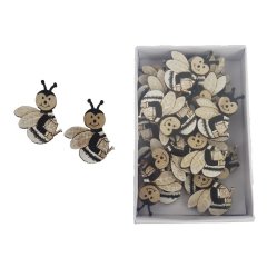 Dekorace včelka, 24 ks D6054 Krabičky, stojánky a zásobníky - Velikonoční dekorace