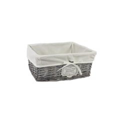 Krabičky, stojánky a zásobníky Úložné boxy - Zásuvka šedá s látkou střední P1378/S Zásuvka šedá s látkou střední P1378/S