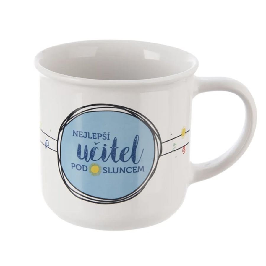 Hrnek porcelán NEJLEPŠÍ UČITEL 0,34 l O0582 - Dům, byt a zahrada