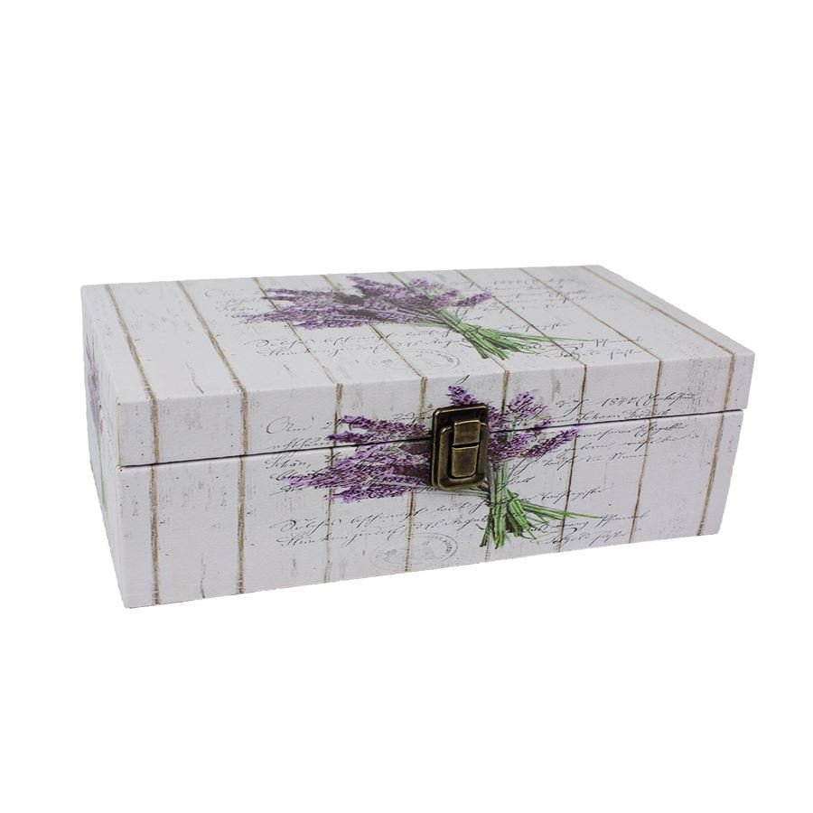 Krabičky, stojánky a zásobníky - Úložné boxy - Šperkovnice Levandule, velká D1626/V Šperkovnice Levandule, velká D1626/V - Úložné boxy