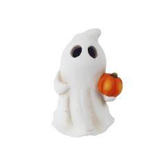 Halloweenská dekorace duch s LED osvětlením X7433 Krabičky, stojánky a zásobníky - Vánoční dekorace