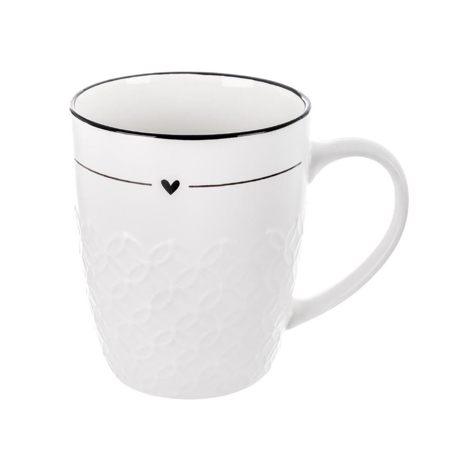 Hrnek porcelánový SRDCE 0,4 l O0642 - Dům, byt a zahrada
