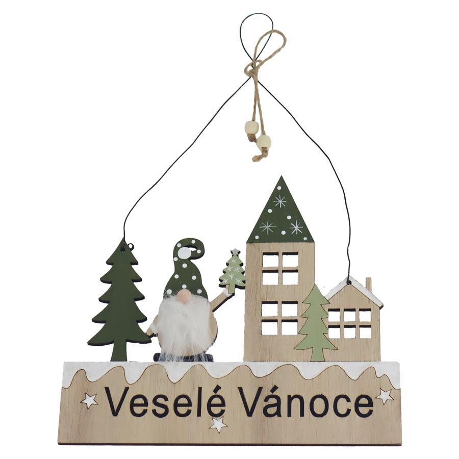 Vánoční dekorace k zavěšení D8135 - Vánoční dekorace