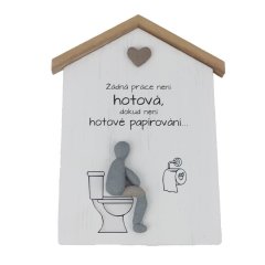 Dekorační cedulka D8222 Krabičky, stojánky a zásobníky - Vánoční dekorace