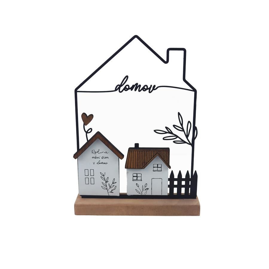 Kovové, dřevěné a skleněné dekorace - Domečky, budky - Dekorace domov K4698 Dekorace domov K4698 - Domečky, budky