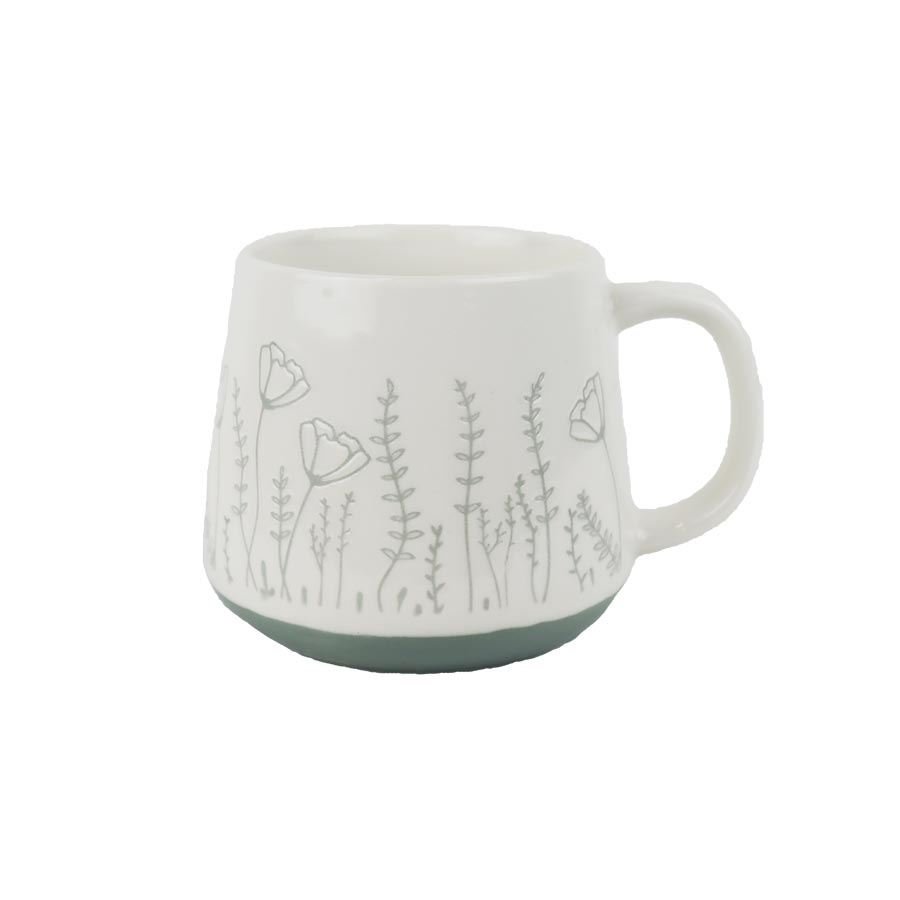 Krabičky, stojánky a zásobníky - Vánoční dekorace - Porcelánový hrnek polní kvítí X8702 Porcelánový hrnek polní kvítí X8702 - Vánoční dekorace