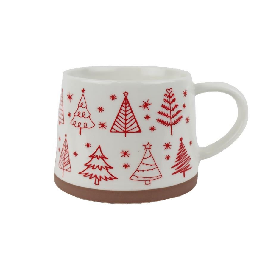 Krabičky, stojánky a zásobníky - Vánoční dekorace - Vánoční porcelánový hrnek X8715-08 Vánoční porcelánový hrnek X8715-08 - Vánoční dekorace