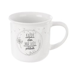 Hrnek porcelánový KAŽDÝ DEN 0,34 l Dům, byt a zahrada