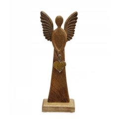 Krabičky, stojánky a zásobníky Vánoční dekorace - Anděl dřevo 44cm M0099/3 Anděl dřevo 44cm M0099/3