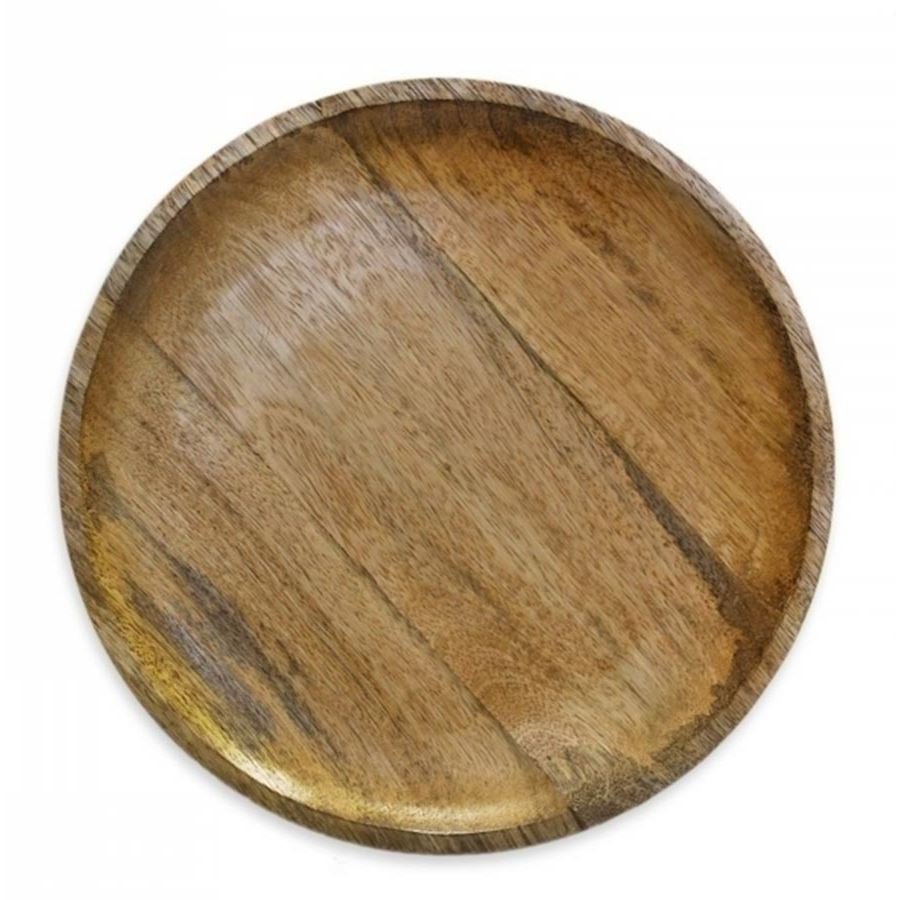 Dům, byt a zahrada - Tác mango dřevo pr.30,5cm M0097 Tác mango dřevo pr.30,5cm M0097 - Dům, byt a zahrada