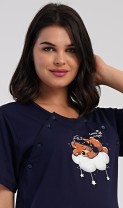 Dámská noční košile mateřská Méďa na obláčku 8