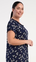 Dámská noční košile s krátkým rukávem Butterflies 7